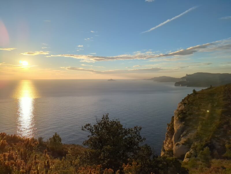 Coucher de soleil depuis Soubeyranes